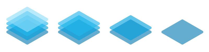 Layers icon set vector