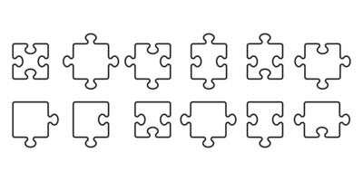 Puzzle icon background simple design vector