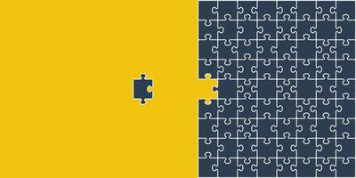Puzzle icon background simple design vector