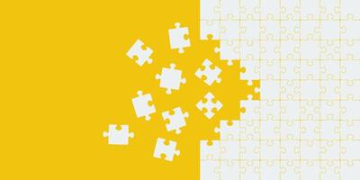 Puzzle icon background simple design vector