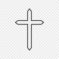 Religion cross iccon vector