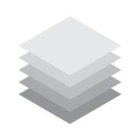 Layers icon set vector