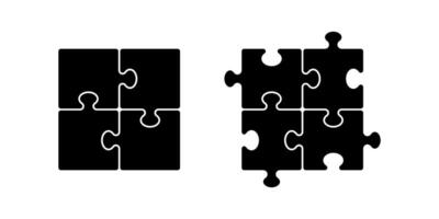 Puzzle icon background simple design vector
