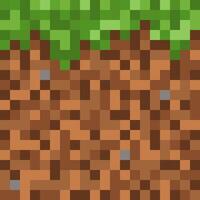 Pixel ground background vector