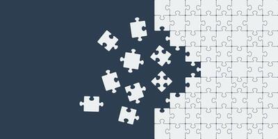 Puzzle icon background simple design vector