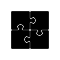 Puzzle icon background simple design vector