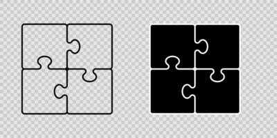 Puzzle icon background simple design vector