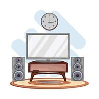 Illustration of television vector