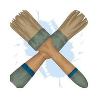 Illustration of paint brush vector