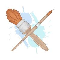 Illustration of paint brush vector