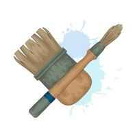 Illustration of paint brush vector