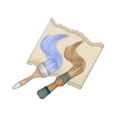Illustration of paint brush