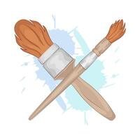 Illustration of paint brush vector