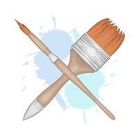 Illustration of paint brush vector