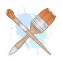 Illustration of paint brush vector