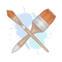 Illustration of paint brush vector