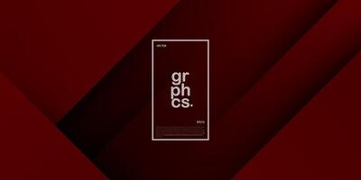 Dark red background overlap pattern layer on dark space for background design. Eps10 vector