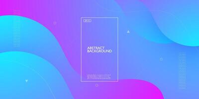 Abstract wave minimal colorful geometric background with gradient pink and blue soft color on background. Eps10 vector