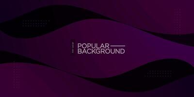 Dark purple dynamic abstract background with shadow, wave shape, and simple design. Creative premium gradient. Smart design 3d cover of business design. Eps10 vector