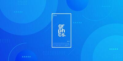 Modern abstract bright blue gradient illustration background with simple pattern. Cool design. Eps10 vector