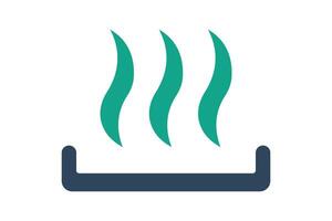 Heating icon. icon related to utilities. solid icon style. utilities elements illustration vector