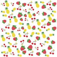 Pattern fruit background vector