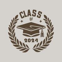 Class of 2024 graduate vector