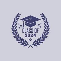 Class of 2024 graduate vector