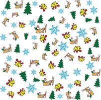 Seamles pattern Christmas background vector