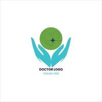 médico logo diseño vector