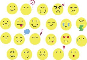 emoji face hand drawn vector