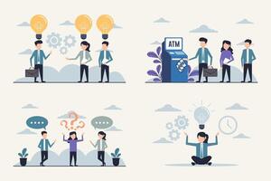 Business Development and Creative Problem Solving Illustration vector