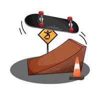 Illustration of skateboard vector