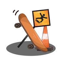 Illustration of skateboard vector