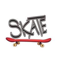 Illustration of skateboard vector