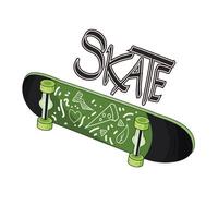 Illustration of skateboard vector