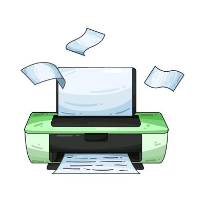 Illustration of printer