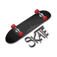 Illustration of skateboard vector