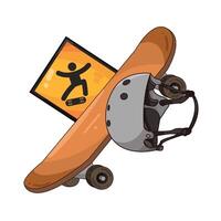 Illustration of skateboard vector