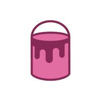 Paint Bucket Icon Template Illustration Design vector