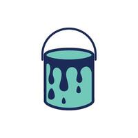 Paint Bucket Icon Template Illustration Design vector