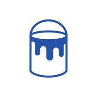 Paint Bucket Icon Template Illustration Design vector