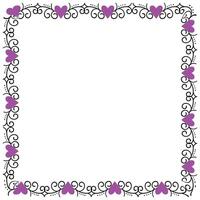 Hand drawn hearts border and frame design vector