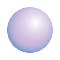 pelota realista lustroso 3d esfera pelota aislado geométrico figura de redondo esfera vector