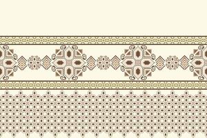 Geometric ethnic floral pixel art embroidery, Aztec style, abstract background design for fabric, clothing, textile, wrapping, decoration, scarf, print, wallpaper, table runner. vector