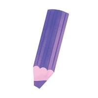 colored pencils against on white background vector