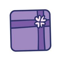 gift box present on white background vector