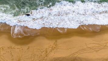 Balneario Camboriu in Santa Catarina. Taquaras Beach and Laranjeiras Beach in Balneario Camboriu. Aerial view in landscape. photo