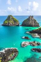 View of Morro dos Dois Irmao and view of the Baia dos Porcos. photo