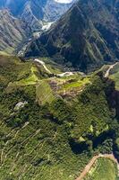 Machu Picchu, Peru. Aerial view photo